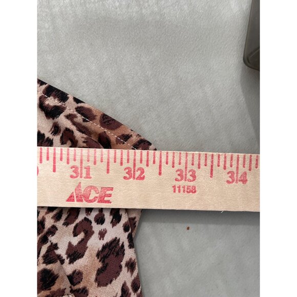 Catherines Leopard Print Sleeveless Tank Top Women 5X Plus Size Tan Animal Print - Picture 4 of 6